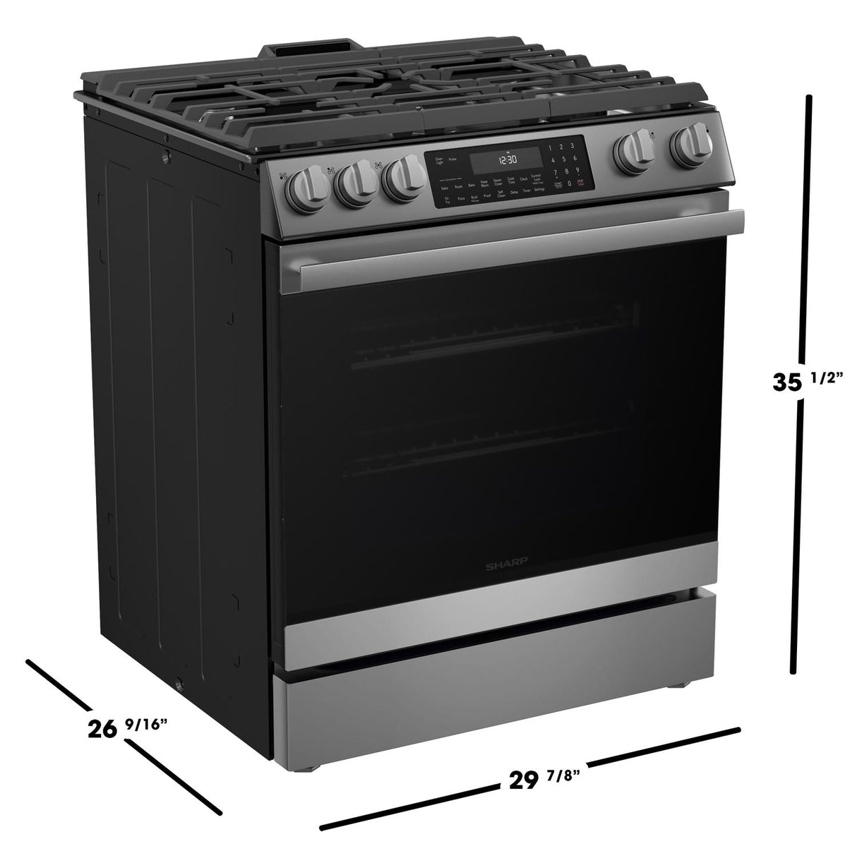 30 in. Gas Convection Slide-In Range with Air Fry