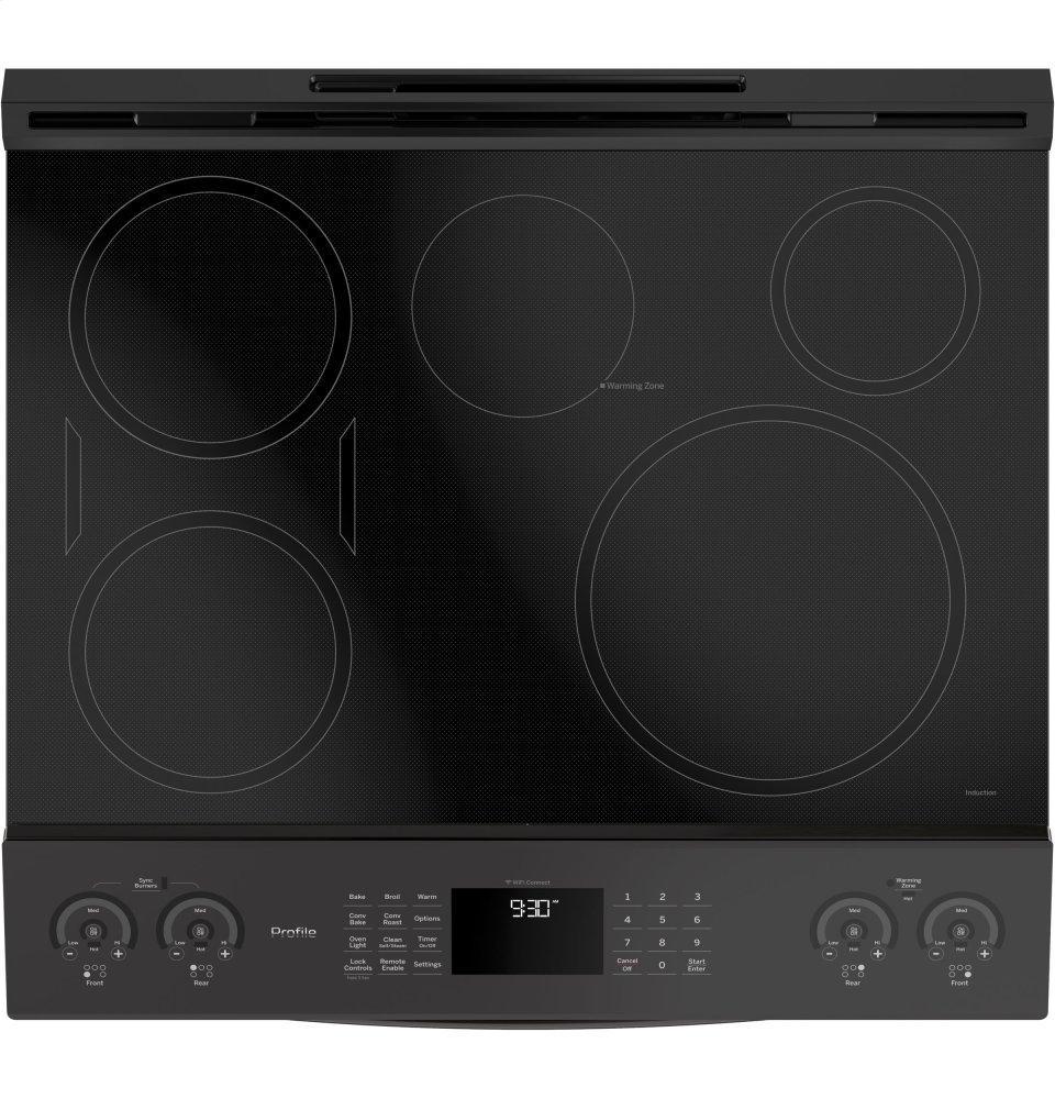 GE Profile™ 30" Smart Slide-In Front-Control Induction and Convection Range