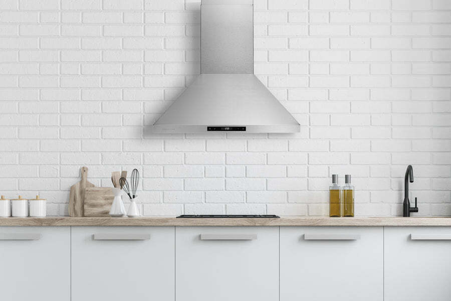 Hauslane Chef 30-in Convertible Stainless Steel Wall-Mounted Range Hood