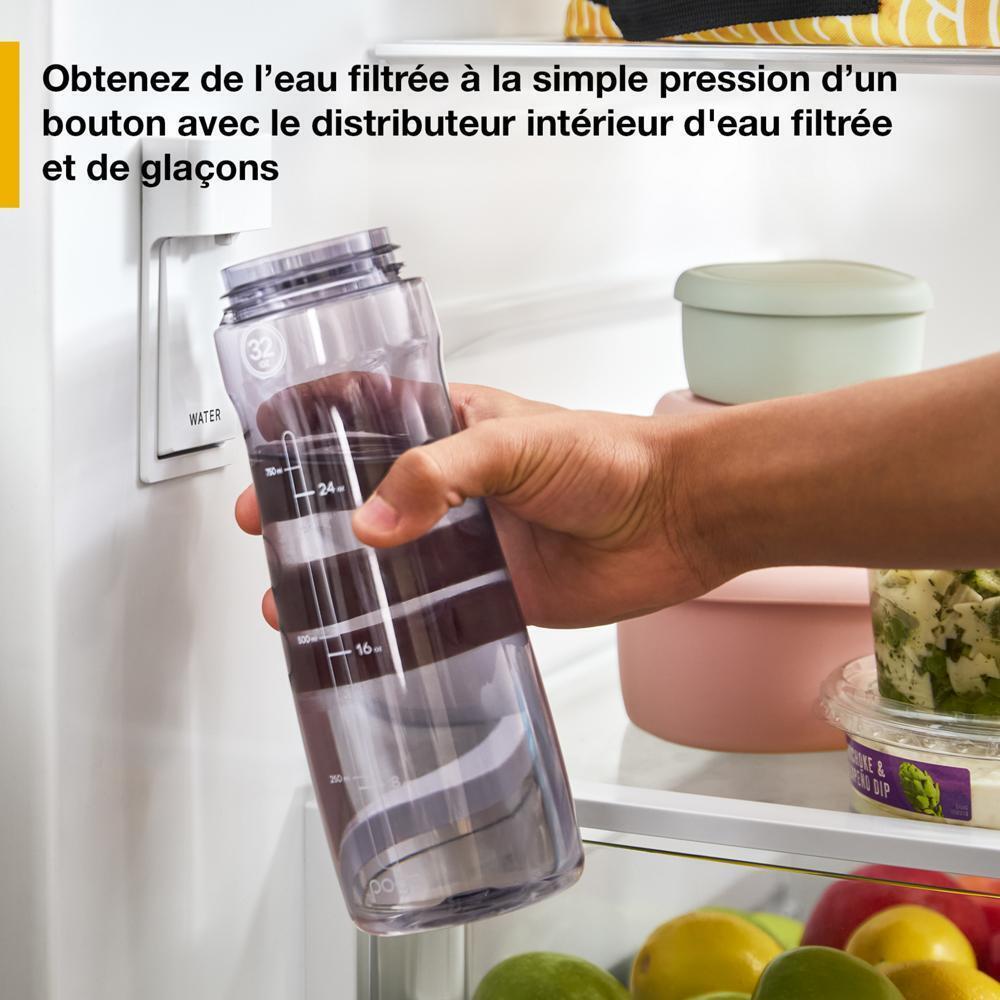 36-Inch French Door Refrigerator with Interior Water Dispenser - 31 cu. ft.