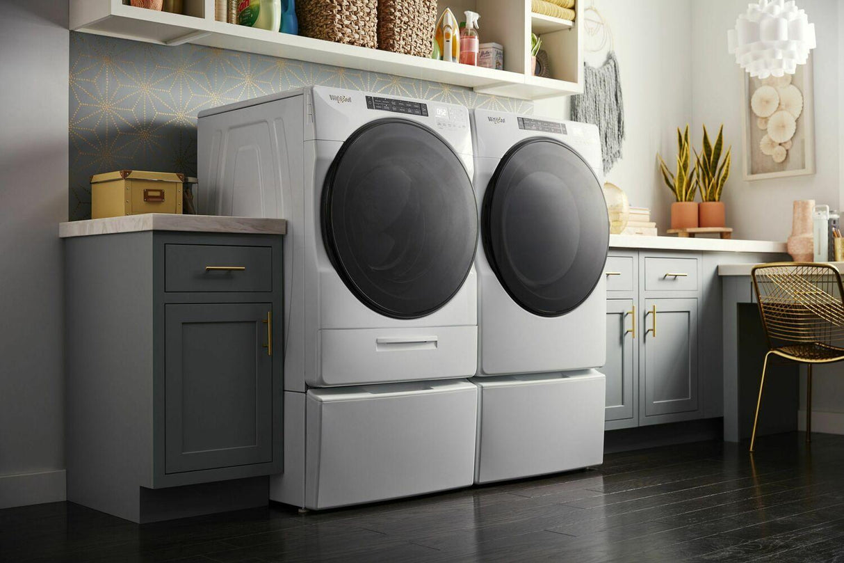 7.4 cu. ft. Front Load Electric Dryer with Steam Cycles - White