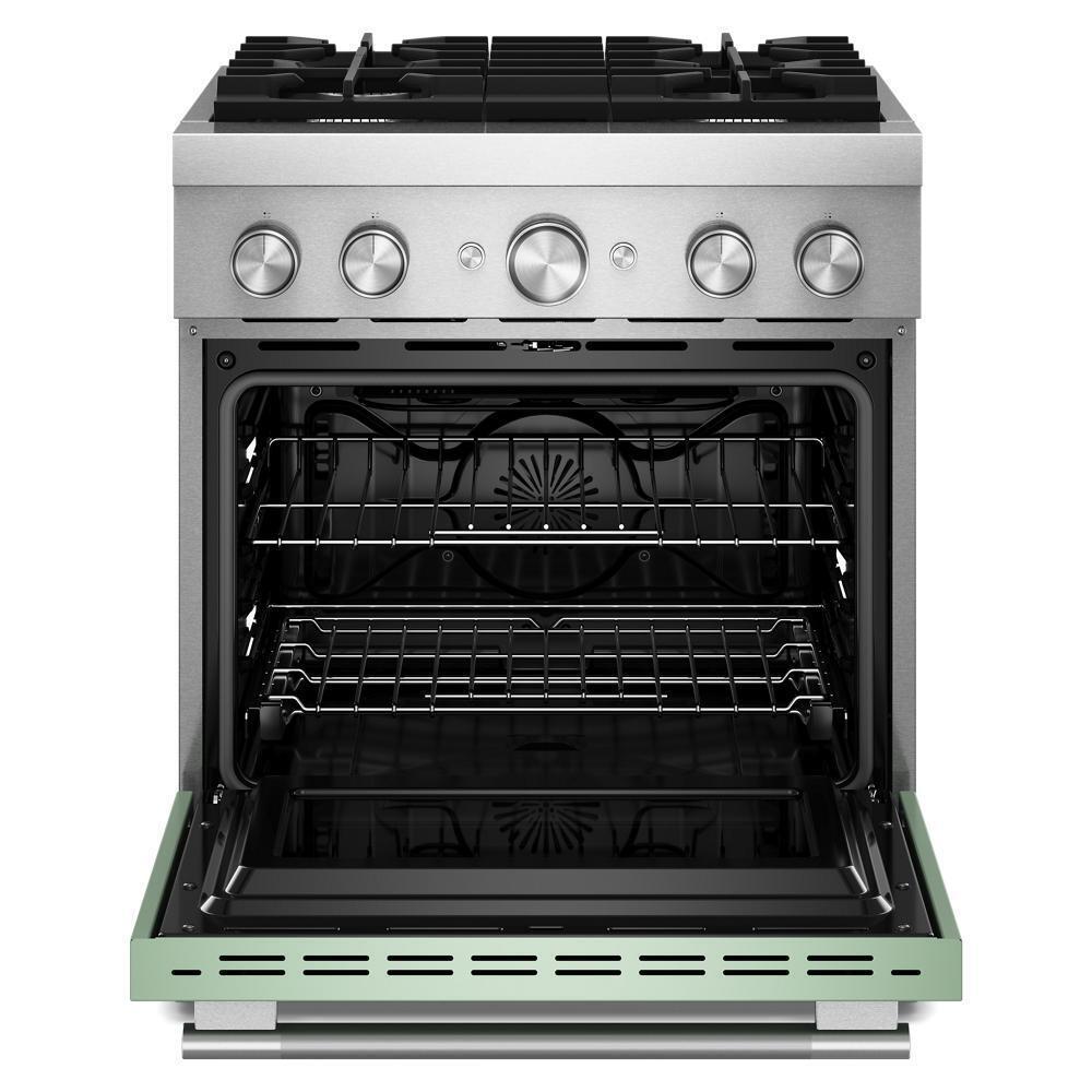 30-Inch 4 Burner Commercial-Style Dual Fuel Range with No Preheat Air Fry Mode