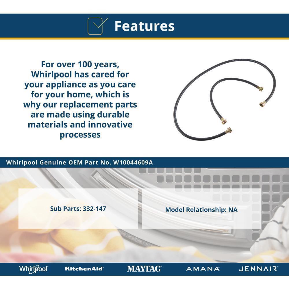 5' Black Steam Dryer Hose Kit