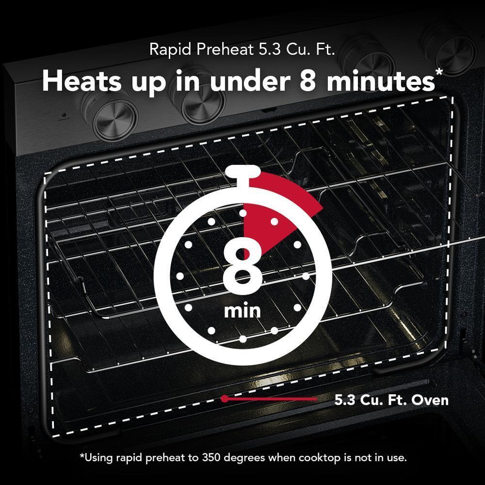 5.3 Cu. Ft. Smart Freestanding Electric Range with Convection Cooking Modes