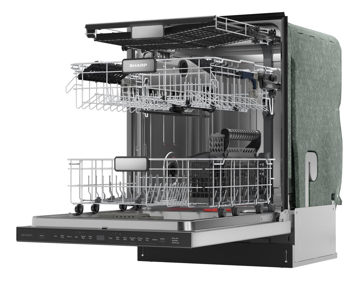 Sharp 24 in. Stainless Steel 47dB Dishwasher