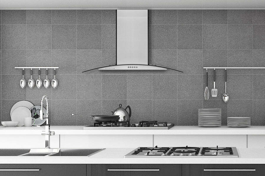 Hauslane Chef 36-in Convertible Stainless Steel Wall-Mounted Range Hood