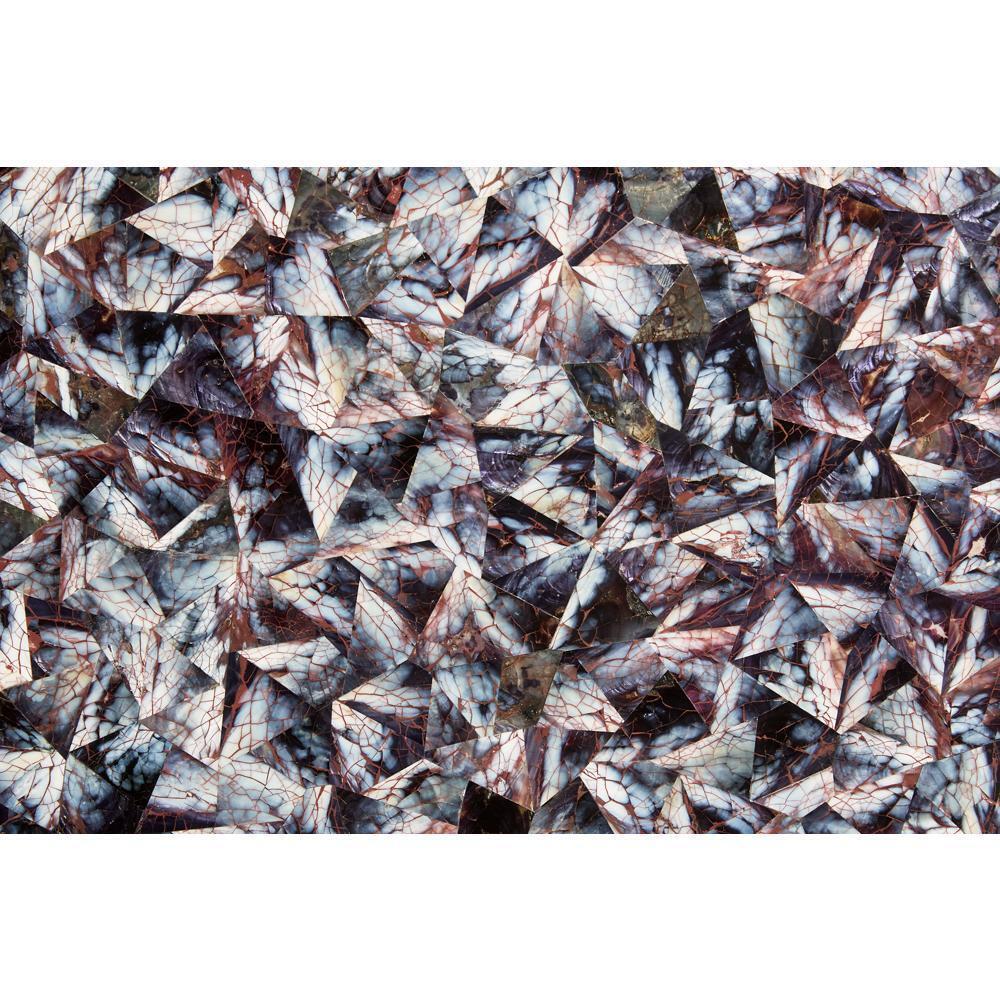 36" Elements Collection Mussel Shell Burgundy Custom Column Panel