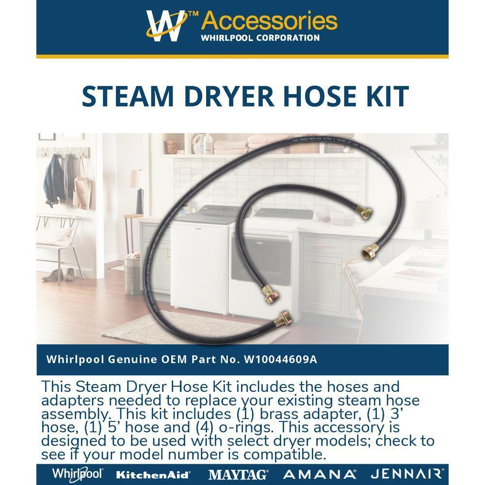 5' Black Steam Dryer Hose Kit