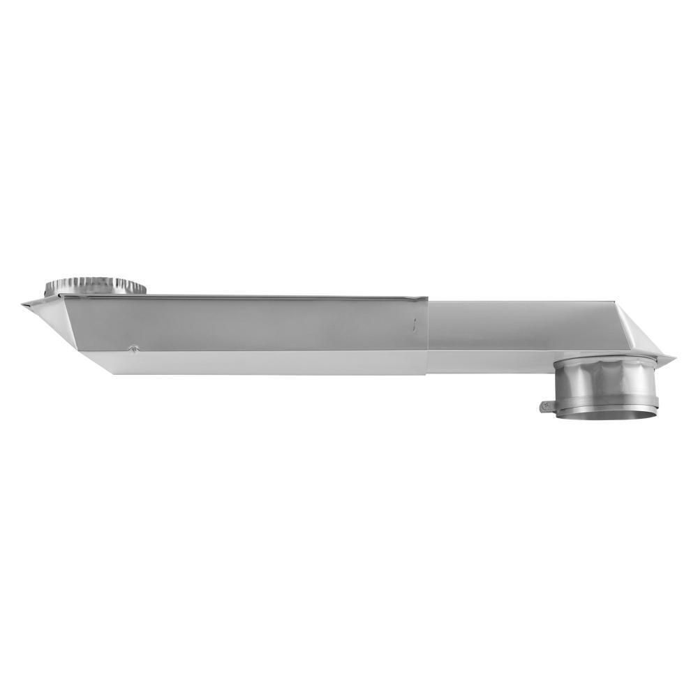 29"-50" Dryer Telescoping Vent Periscope for 2.5" clearance, with 1 male snap-lock fitting and 1 draw-band collar