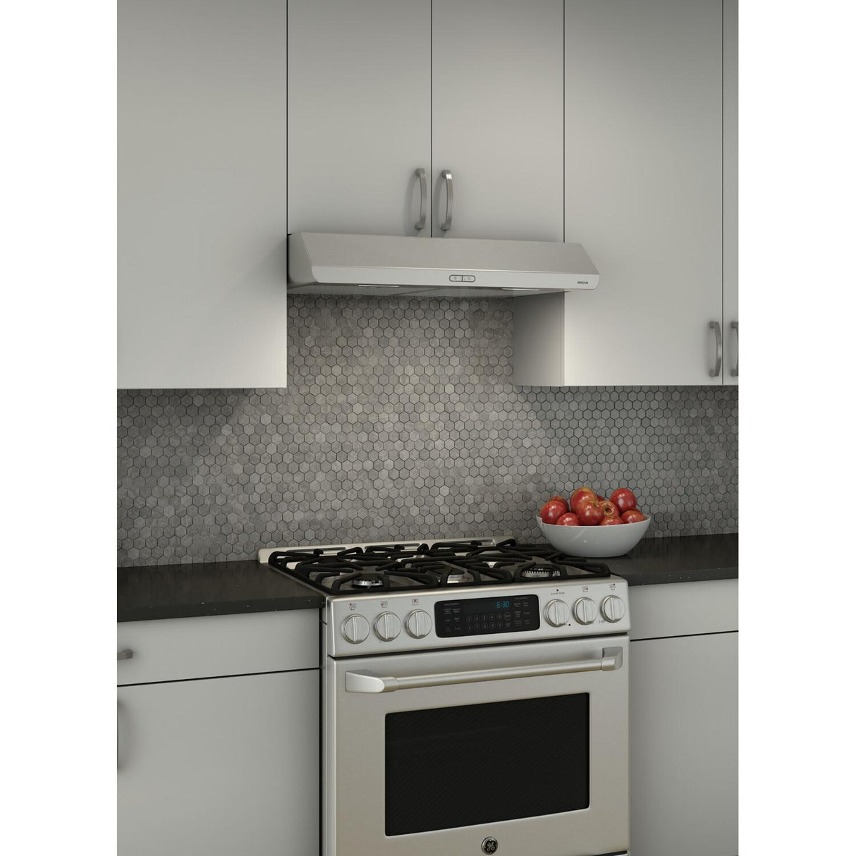 Broan® Sahale 30-Inch Convertible Under-Cabinet Range Hood, 375 Max Blower CFM, Stainless Steel