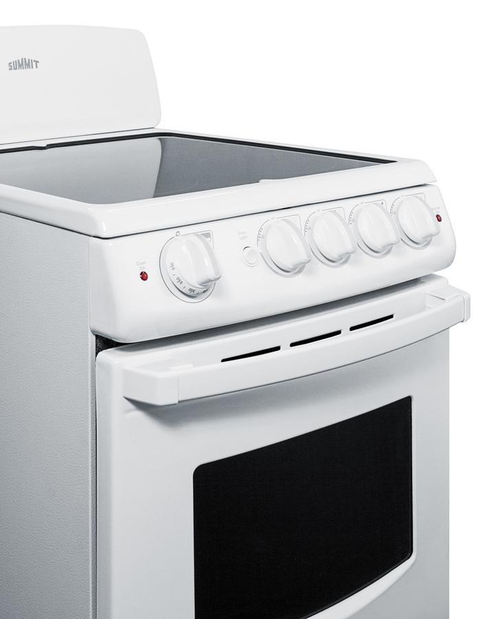 20" Wide Electric Smooth-top Range