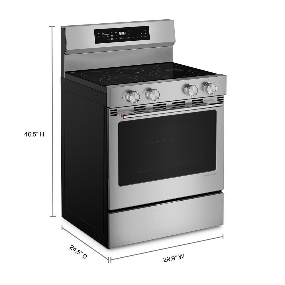 5.3 Cu. Ft. Smart Freestanding Electric Range with Convection Cooking Modes