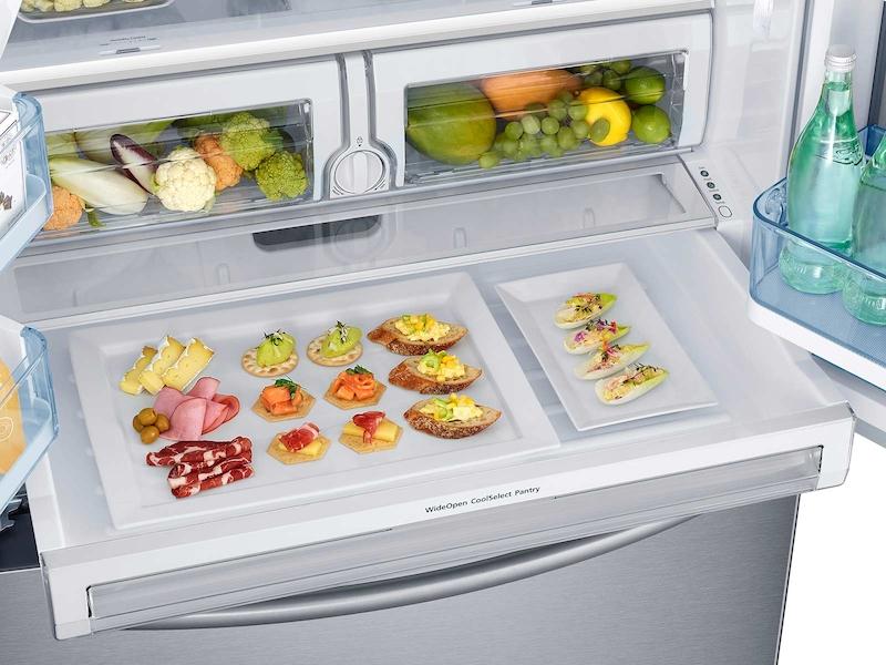 28 cu. ft. Food Showcase 3-Door French Door Refrigerator in Stainless Steel