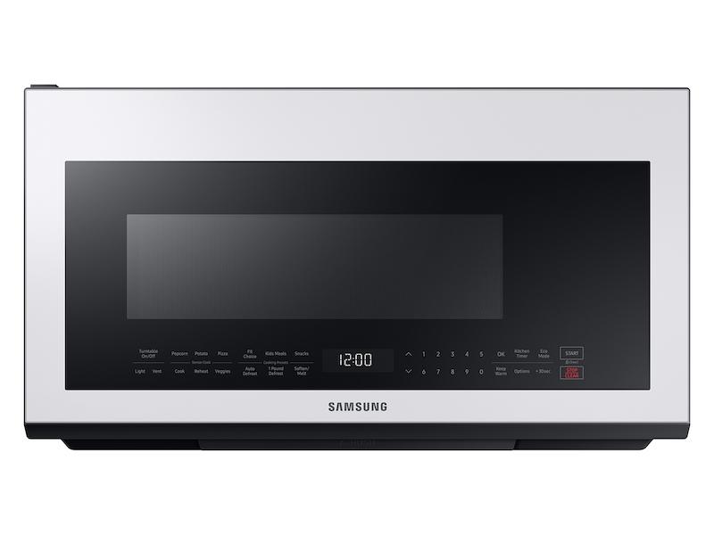 Bespoke Over-the-Range Microwave 2.1 cu. ft. with Sensor Cooking in White Glass