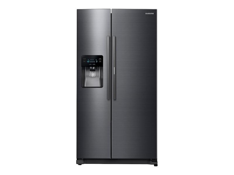 25 cu. ft. Food ShowCase Side-by-Side Refrigerator with Metal Cooling in Black Stainless Steel