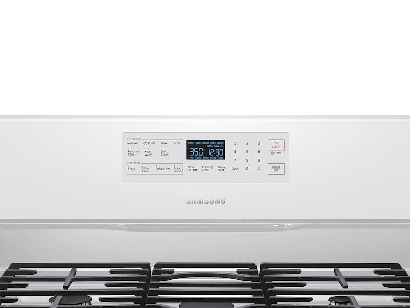 5.8 cu. ft. Freestanding Gas Range with Convection in White