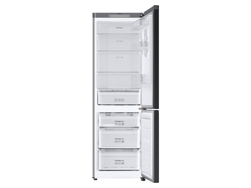 12.0 cu. Ft. Bespoke Bottom Freezer Refrigerator with Flexible Design in White Glass