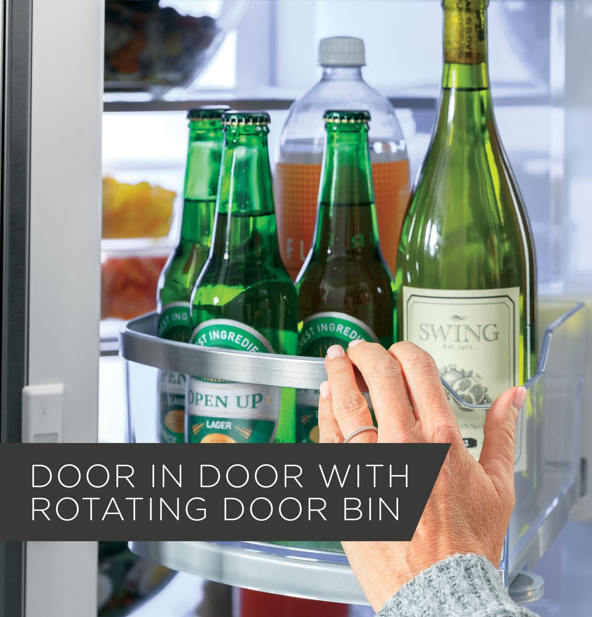 GE® 27.7 Cu. Ft. French-Door Refrigerator with Door In Door
