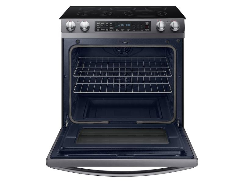 5.8 cu. ft. Slide-In Electric Range in Black Stainless Steel