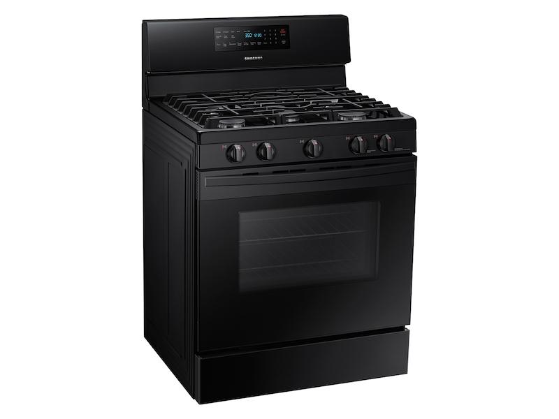 5.8 cu. ft. Freestanding Gas Range with Convection in Black