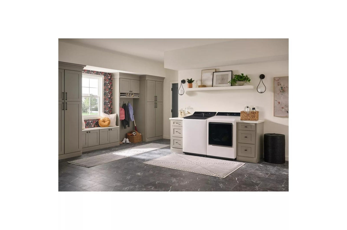 7.3 cu. ft. Ultra Large Capacity Rear Control Electric Dryer with LG EasyLoad™ Door and AI Sensing