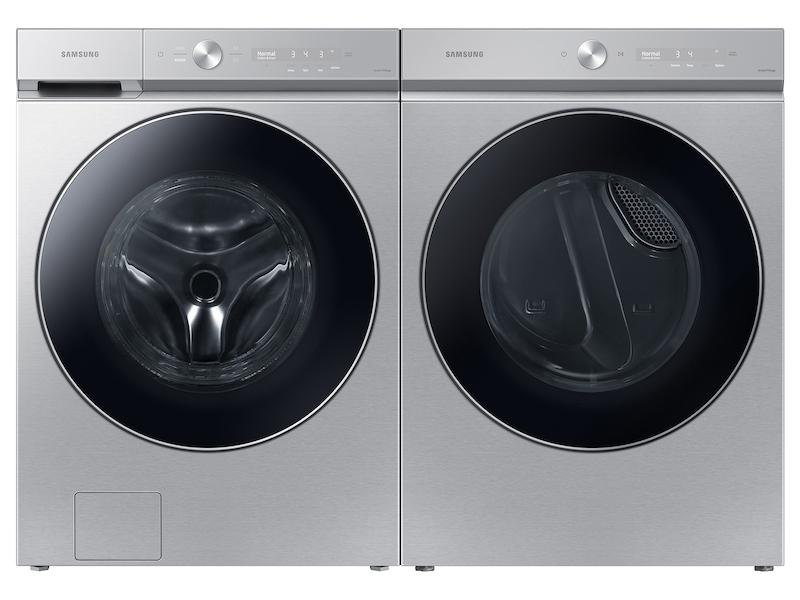 Bespoke 7.6 cu. ft. Ultra Capacity Gas Dryer with AI Optimal Dry and Super Speed Dry in Silver Steel