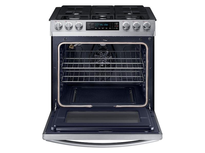 5.8 cu. ft. Slide-in Gas Range with Convection in Stainless Steel