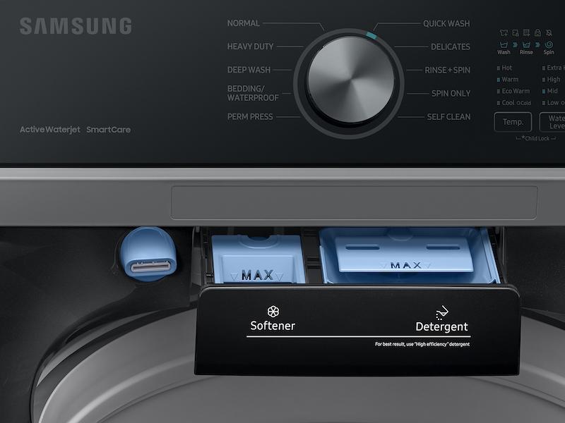 4.4 cu. ft. Top Load Washer with ActiveWave™ Agitator and Active WaterJet in Brushed Black