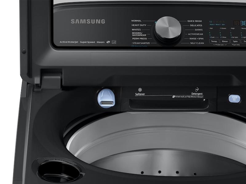 5.4 cu ft Top Load Washer with Super Speed in Black Stainless Steel