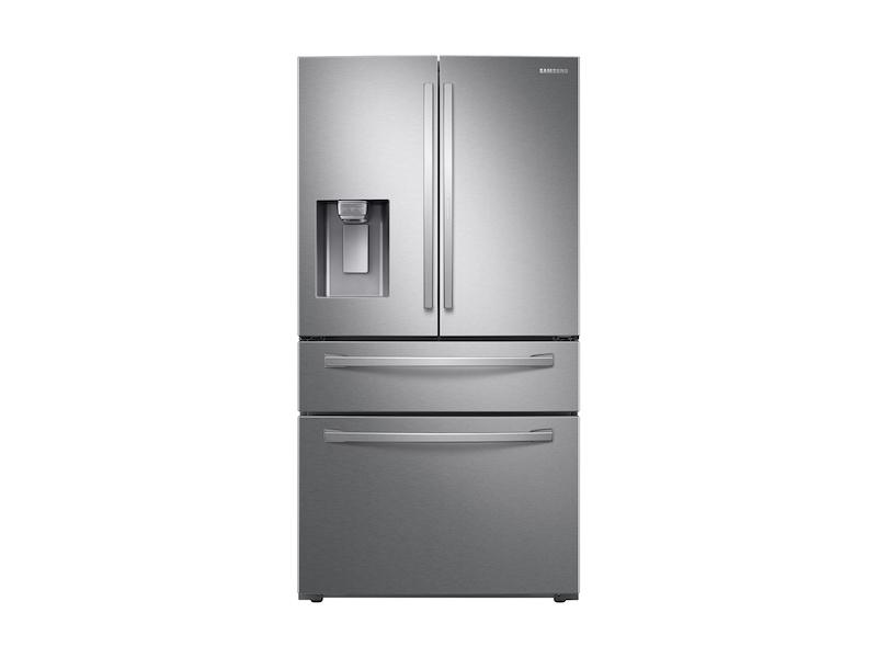22 cu. ft. Food Showcase Counter Depth 4-Door French Door Refrigerator in Stainless Steel