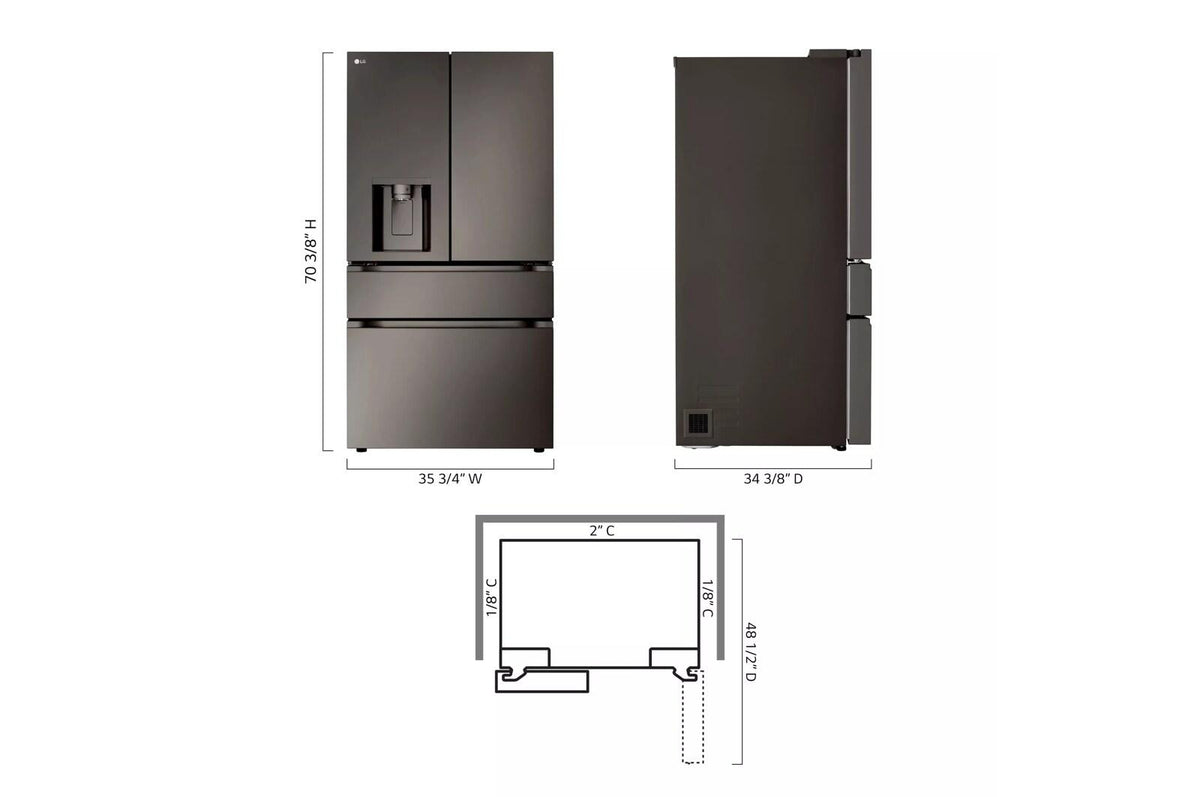29 cu. ft. Smart Standard-Depth MAX™ 4-Door French Door Refrigerator with Full-Convert Drawer™