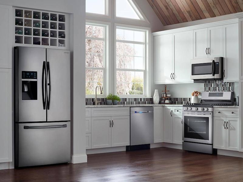 28 cu. ft. Food Showcase 3-Door French Door Refrigerator in Stainless Steel