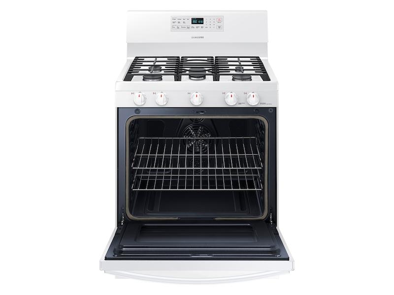 5.8 cu. ft. Freestanding Gas Range with Convection in White