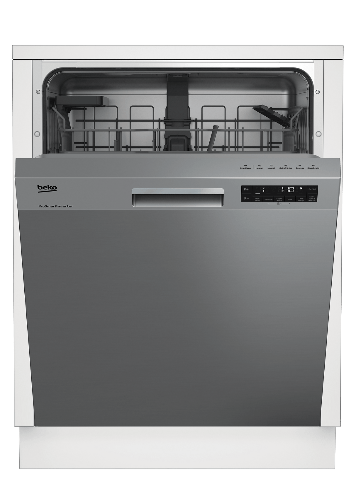 Tall Tub Stainless Steel Dishwasher, 14 place settings, 48 dBa, Front Control