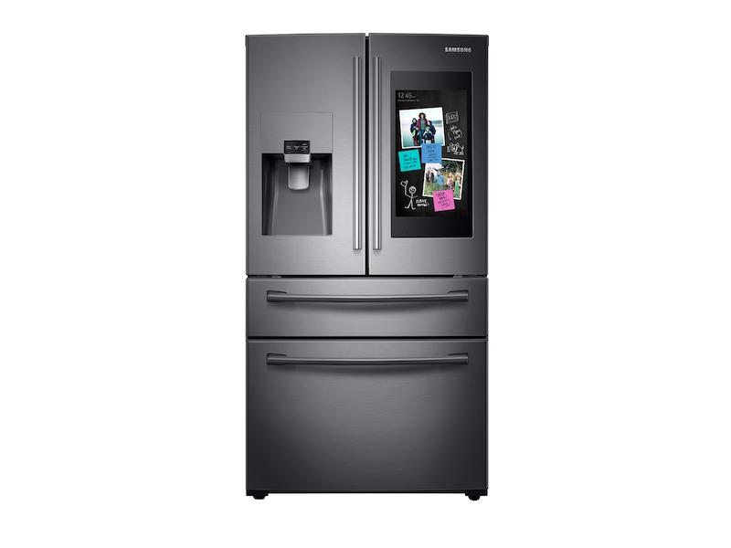 28 cu. ft. Family Hub™ 4-Door French Door Refrigerator in Black Stainless Steel
