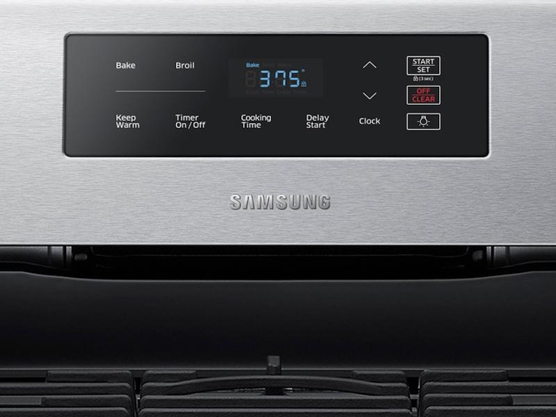 5.8 cu. ft. Freestanding Gas Range in Black Stainless Steel