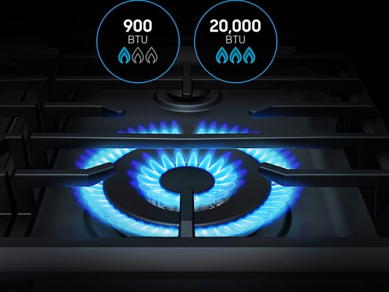 5.8 cu. ft. Freestanding Gas Range with True Convection and Steam Reheat in Stainless Steel