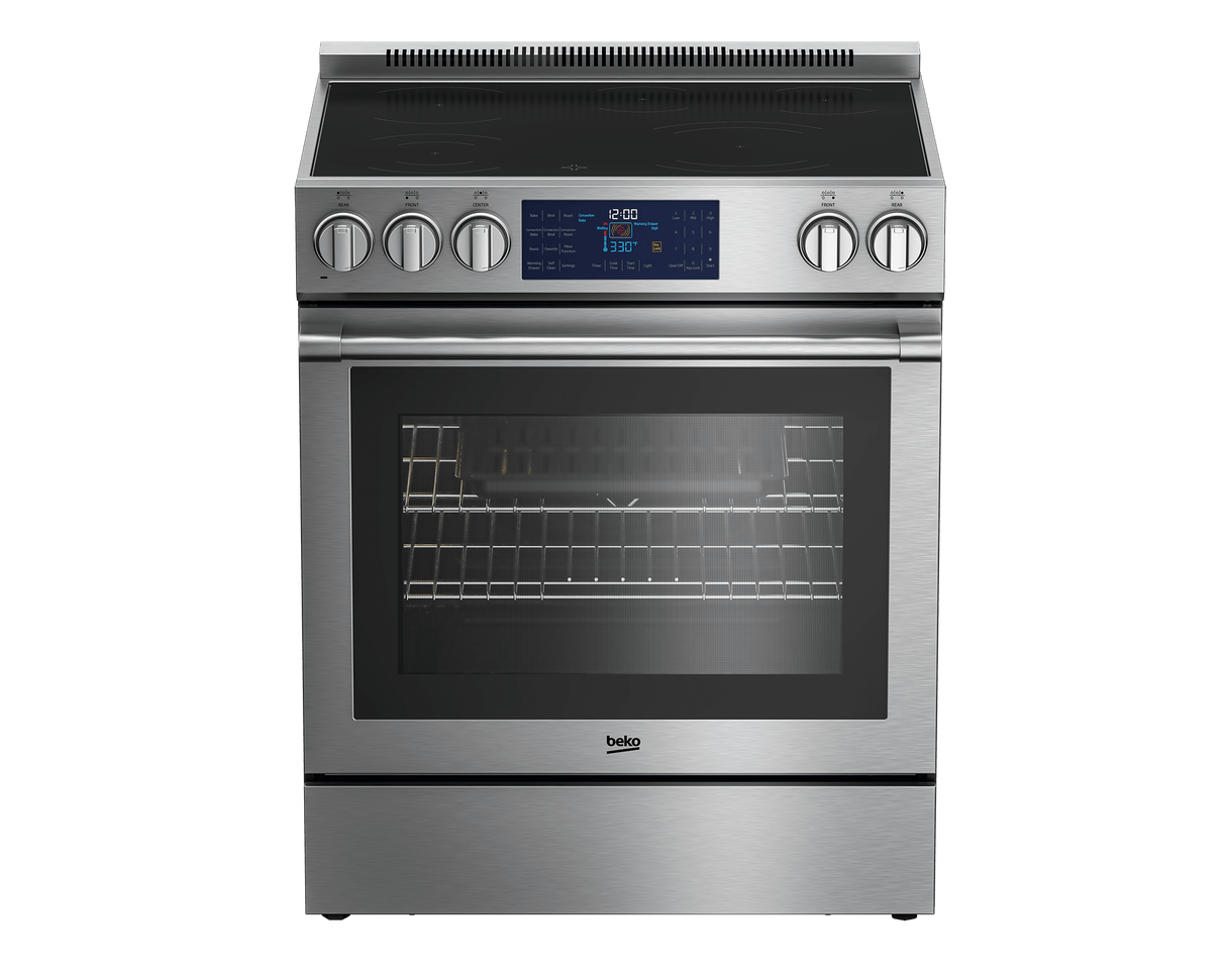 30" Stainless Steel Slide-In Electric Range