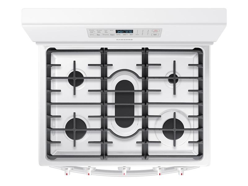 5.8 cu. ft. Freestanding Gas Range with Convection in White