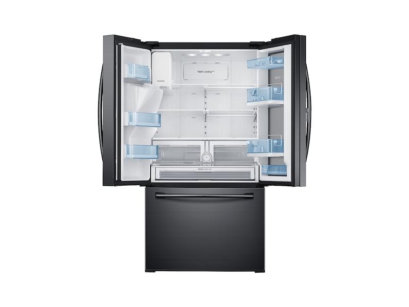 28 cu. ft. Food Showcase 3-Door French Door Refrigerator in Black Stainless Steel