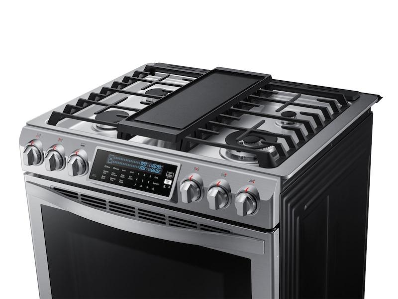 5.8 cu. ft. Chef Collection Slide-in Gas Range with True Convection in Stainless Steel
