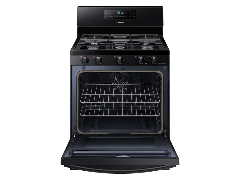 5.8 cu. ft. Freestanding Gas Range with Convection in Black