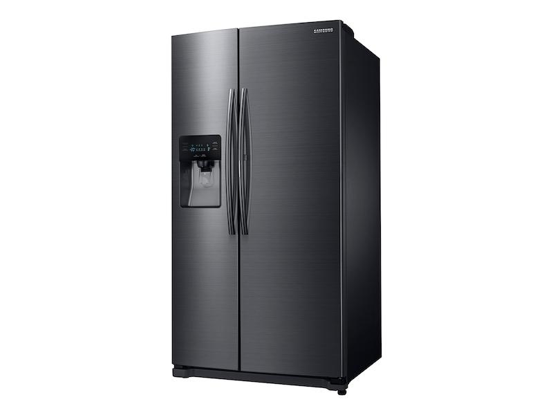 25 cu. ft. Food ShowCase Side-by-Side Refrigerator with Metal Cooling in Black Stainless Steel