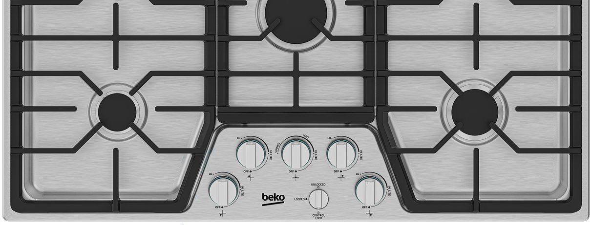 36" Built-In Gas Cooktop with 5 Burners