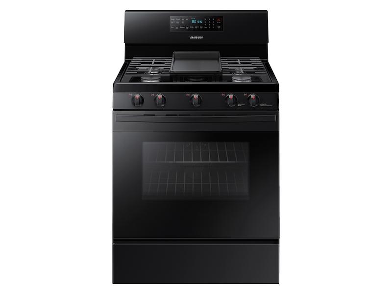 5.8 cu. ft. Freestanding Gas Range with Convection in Black
