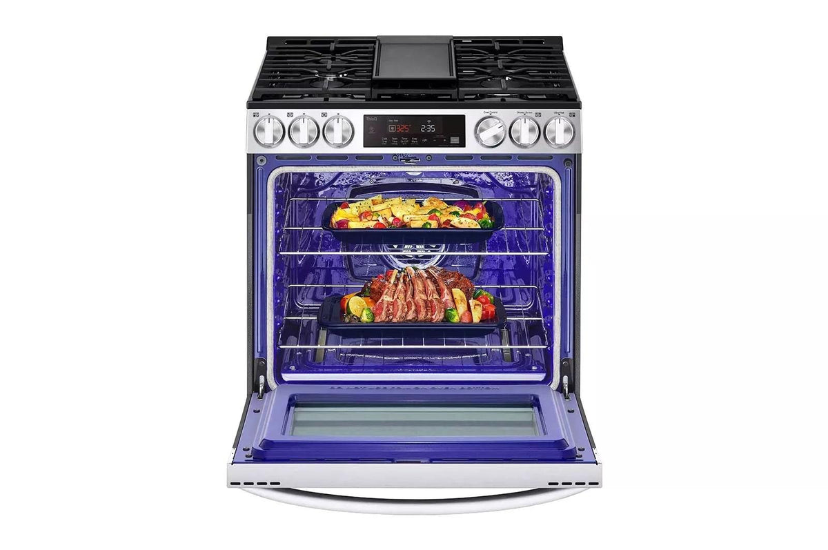 5.8 cu ft. Smart Wi-Fi Enabled Fan Convection Gas Slide-in Range with Air Fry & EasyClean®