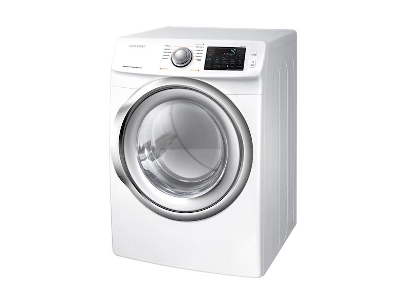 7.5 cu. ft. Gas Dryer with Steam in White