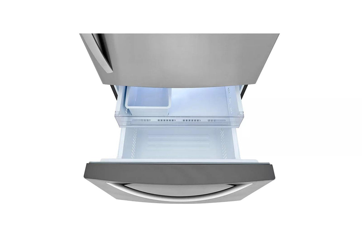 26 cu. ft. 33-inch Wide Bottom Freezer Refrigerator - Stainless Steel