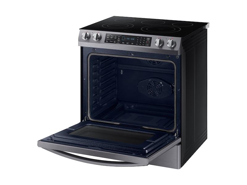 5.8 cu. ft. Slide-In Electric Range in Black Stainless Steel