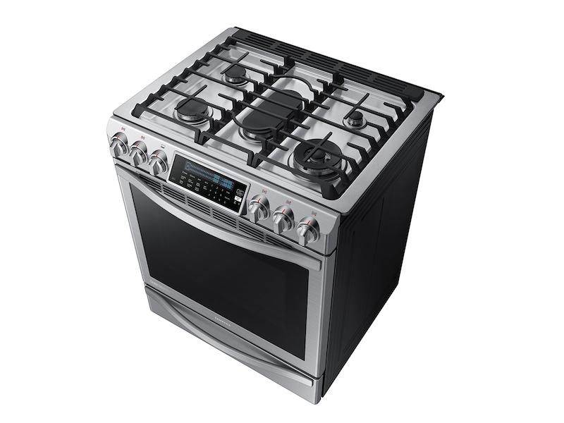 5.8 cu. ft. Chef Collection Slide-in Gas Range with True Convection in Stainless Steel